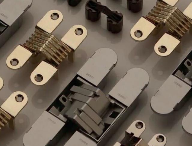 Dobradiças Invisíveis com regulagem 3D